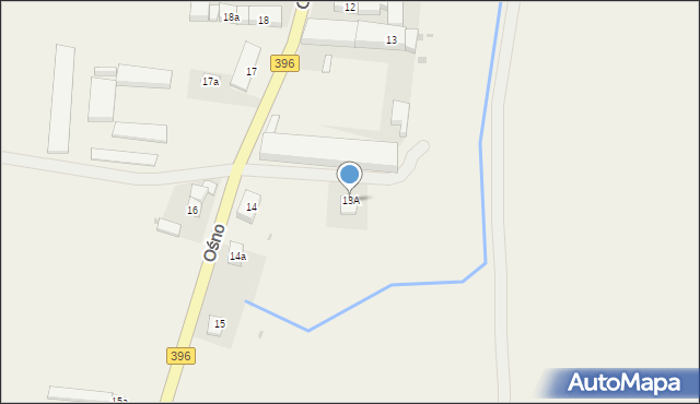 Ośno, Ośno, 13F, mapa Ośno