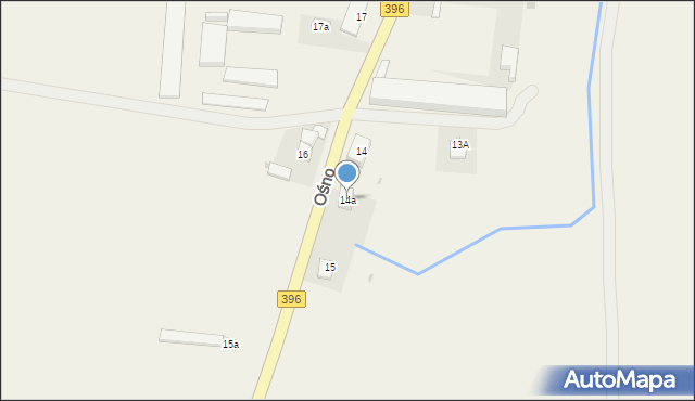 Ośno, Ośno, 14a, mapa Ośno