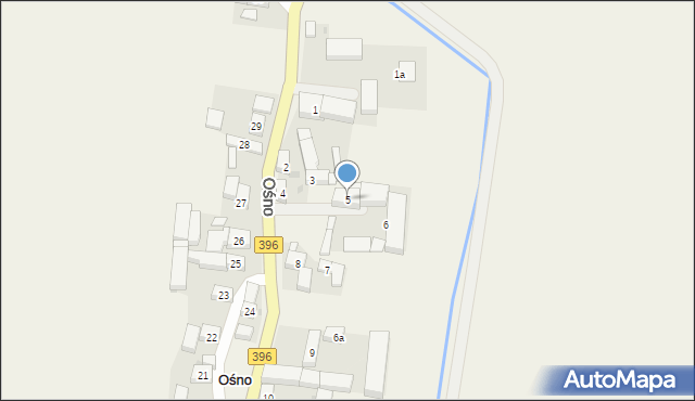 Ośno, Ośno, 5, mapa Ośno