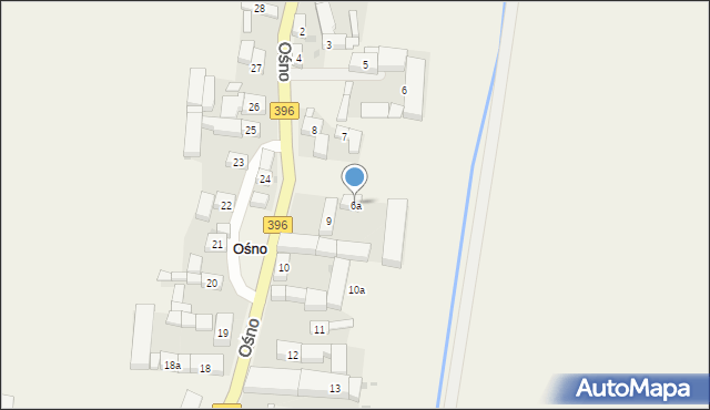 Ośno, Ośno, 6a, mapa Ośno