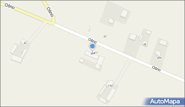 Ośno, Ośno, 44A, mapa Ośno