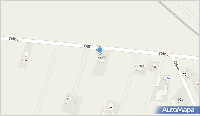 Ośno, Ośno, 65A, mapa Ośno