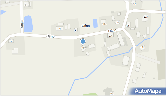 Ośno, Ośno, 9, mapa Ośno