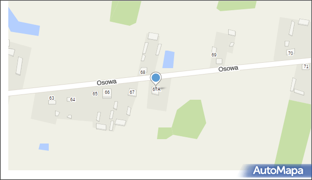 Osowa, Osowa, 67A, mapa Osowa