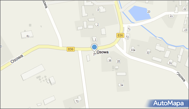 Osowa, Osowa, 37, mapa Osowa