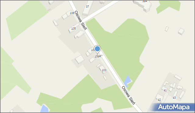 Osowa Sień, Osowa Sień, 104A, mapa Osowa Sień