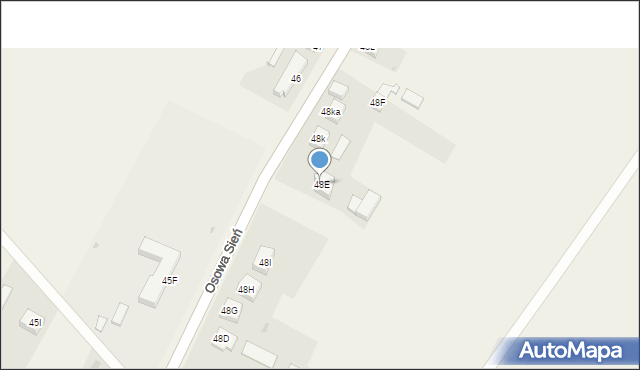 Osowa Sień, Osowa Sień, 48E, mapa Osowa Sień