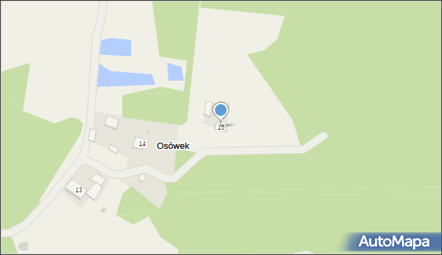 Osówek, Osówek, 15, mapa Osówek