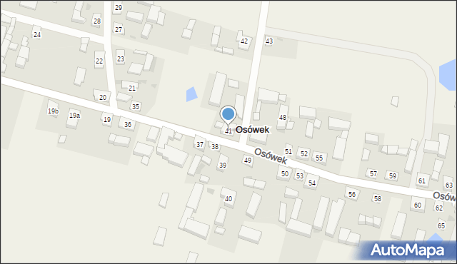 Osówek, Osówek, 41, mapa Osówek