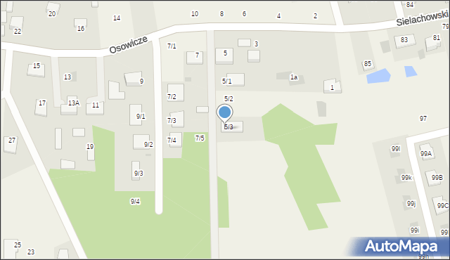 Osowicze, Osowicze, 5/4, mapa Osowicze