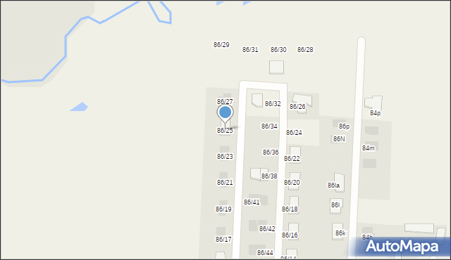 Osowicze, Osowicze, 86/25, mapa Osowicze