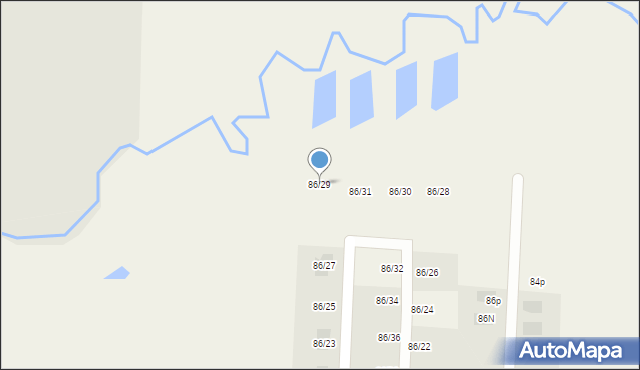 Osowicze, Osowicze, 86/29, mapa Osowicze