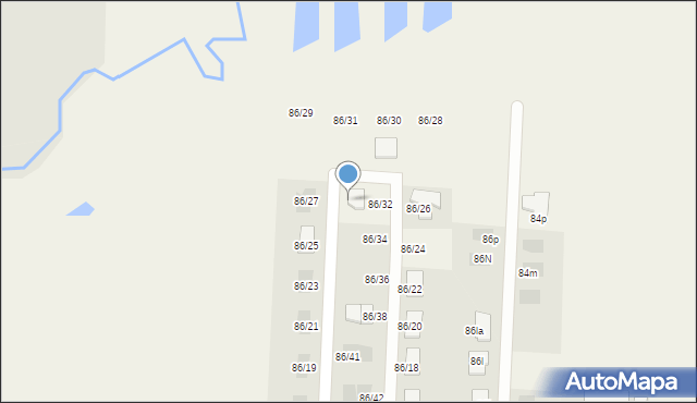 Osowicze, Osowicze, 86/33, mapa Osowicze