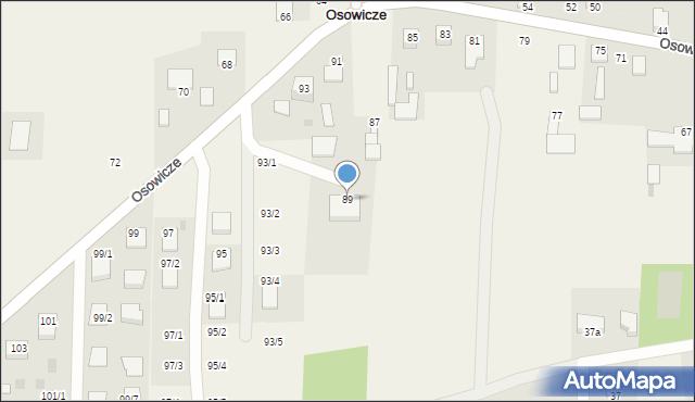 Osowicze, Osowicze, 89, mapa Osowicze