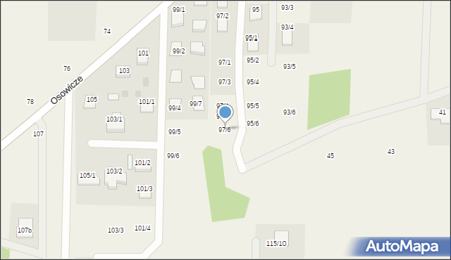 Osowicze, Osowicze, 97/6, mapa Osowicze