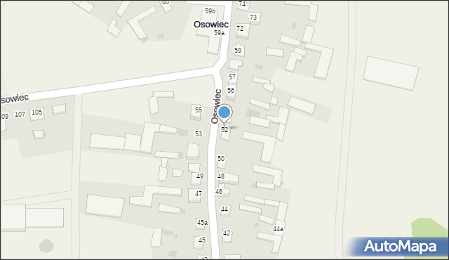 Osowiec, Osowiec, 52, mapa Osowiec