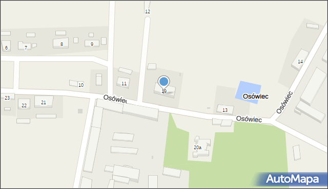 Osówiec, Osówiec, 19/1, mapa Osówiec