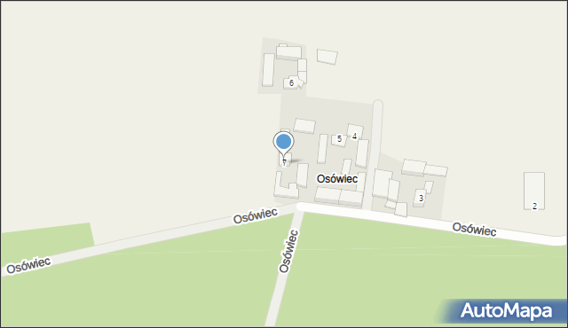 Osówiec, Osówiec, 7, mapa Osówiec