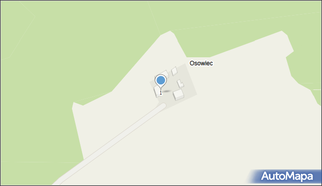 Osowiec, Osowiec, 1, mapa Osowiec