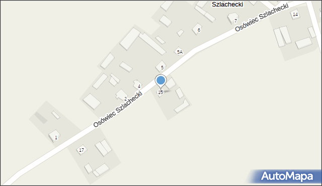 Osówiec Szlachecki, Osówiec Szlachecki, 15, mapa Osówiec Szlachecki