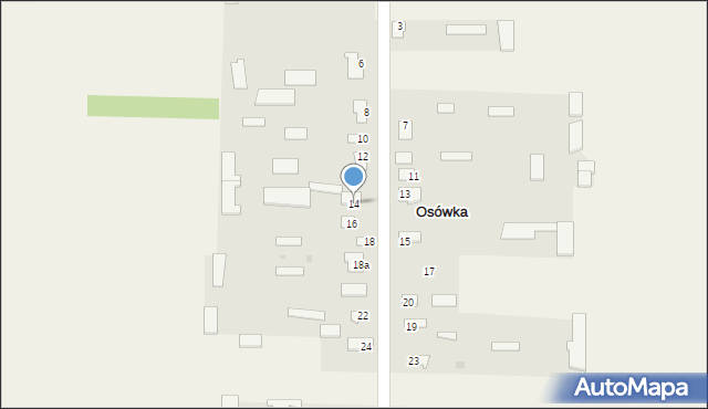 Osówka, Osówka, 14, mapa Osówka