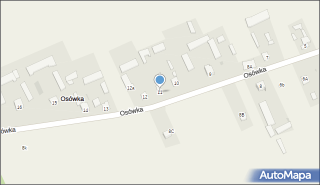 Osówka, Osówka, 11, mapa Osówka