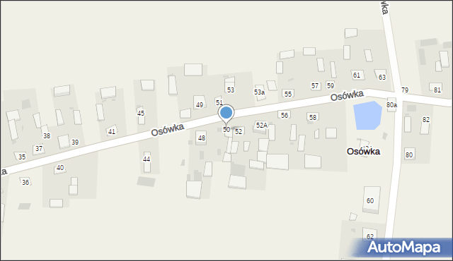 Osówka, Osówka, 50, mapa Osówka