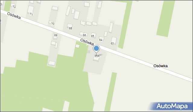 Osówka, Osówka, 65A, mapa Osówka