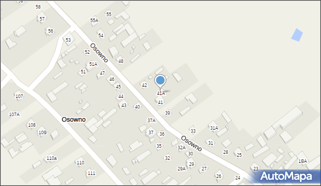 Osowno, Osowno, 41A, mapa Osowno