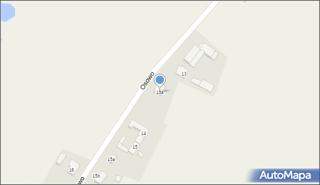 Osowo, Osowo, 13a, mapa Osowo