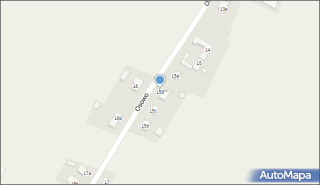 Osowo, Osowo, 15b, mapa Osowo