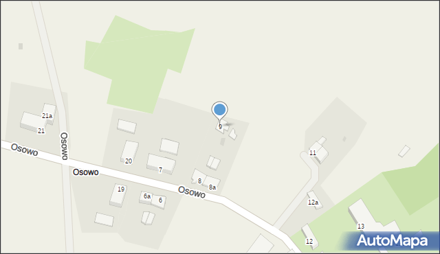 Osowo, Osowo, 9, mapa Osowo