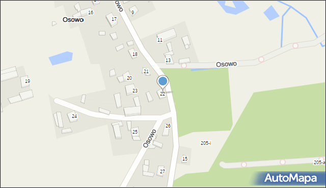 Osowo, Osowo, 22, mapa Osowo
