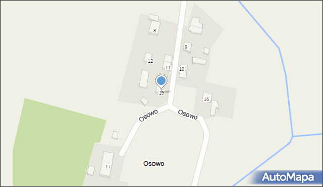 Osowo, Osowo, 15, mapa Osowo