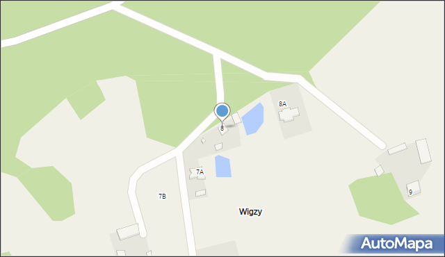 Osowy Grąd, Osowy Grąd, 8, mapa Osowy Grąd