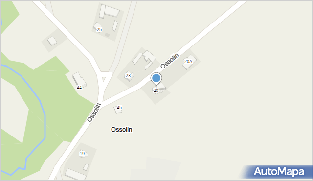 Ossolin, Ossolin, 20, mapa Ossolin