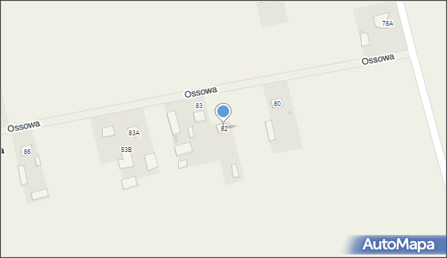 Ossowa, Ossowa, 82, mapa Ossowa
