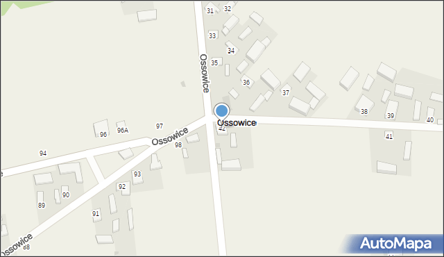 Ossowice, Ossowice, 42, mapa Ossowice