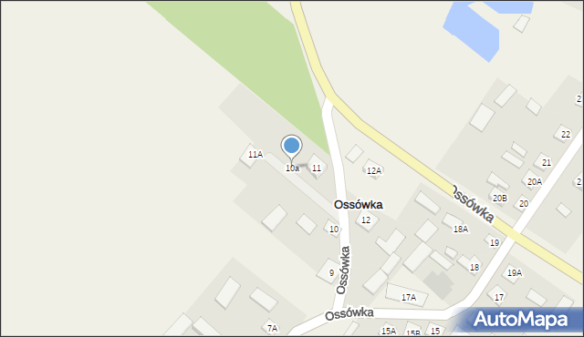 Ossówka, Ossówka, 10a, mapa Ossówka