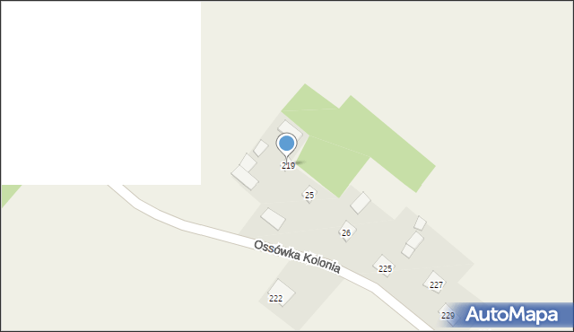 Ossówka Kolonia, Ossówka Kolonia, 24, mapa Ossówka Kolonia