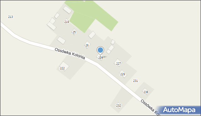 Ossówka Kolonia, Ossówka Kolonia, 27, mapa Ossówka Kolonia