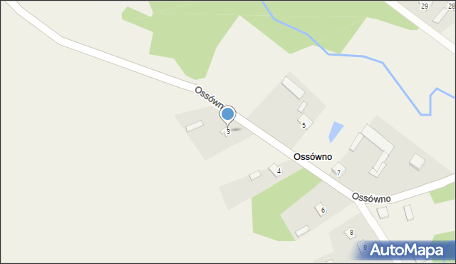 Ossówno, Ossówno, 3, mapa Ossówno