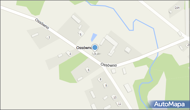 Ossówno, Ossówno, 7, mapa Ossówno