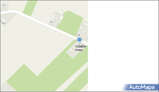 Ostałów, Ostałów, 95, mapa Ostałów