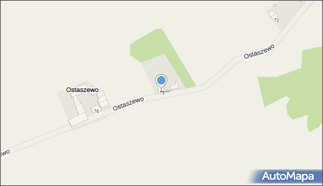 Ostaszewo, Ostaszewo, 75, mapa Ostaszewo