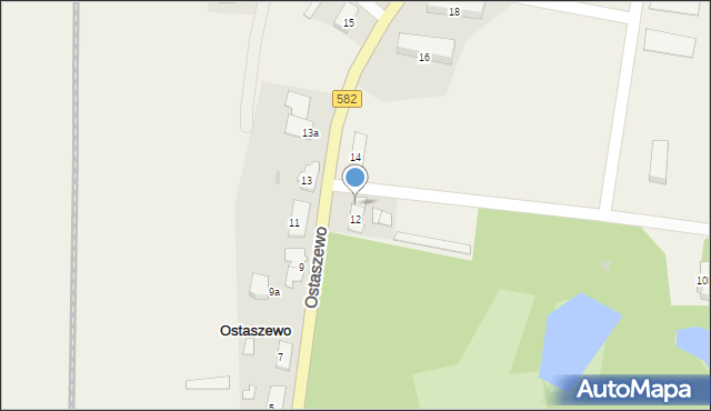 Ostaszewo, Ostaszewo, 12/1, mapa Ostaszewo