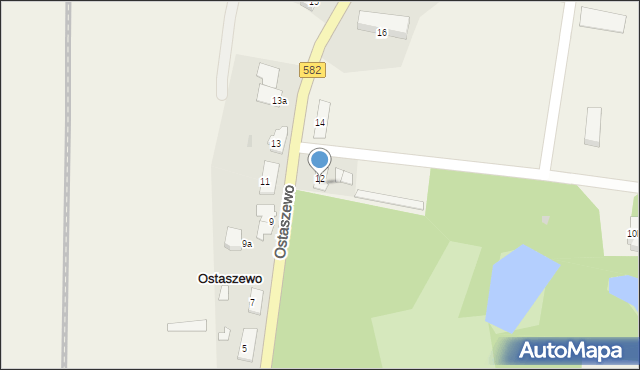 Ostaszewo, Ostaszewo, 12/2, mapa Ostaszewo