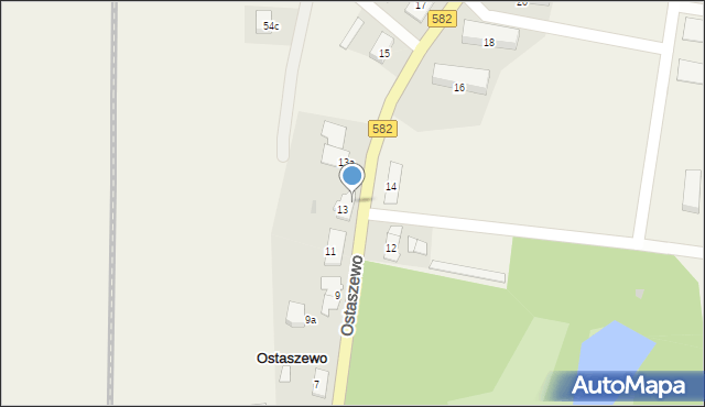 Ostaszewo, Ostaszewo, 13/2, mapa Ostaszewo