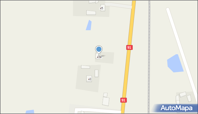 Ostaszewo, Ostaszewo, 43a, mapa Ostaszewo