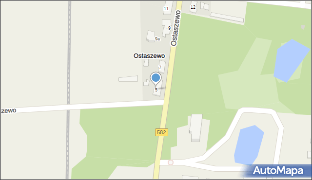 Ostaszewo, Ostaszewo, 5, mapa Ostaszewo